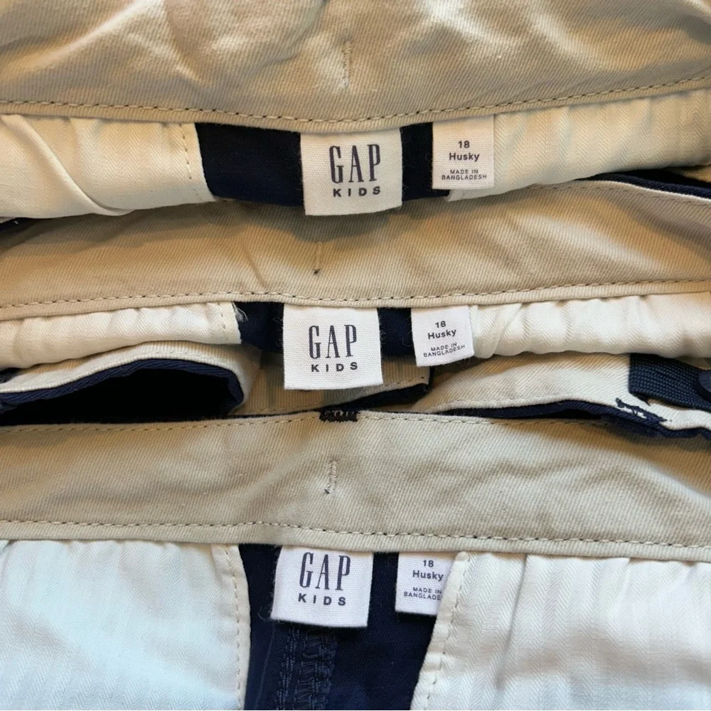 Boys GAP Navy Uniform Shorts Size 18 Husky